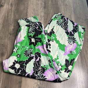 Maeve Vibrant Floral Wide Leg Pants